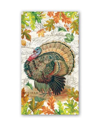 Michel Design Works Fall Harvest Turkey Hostess Napkins